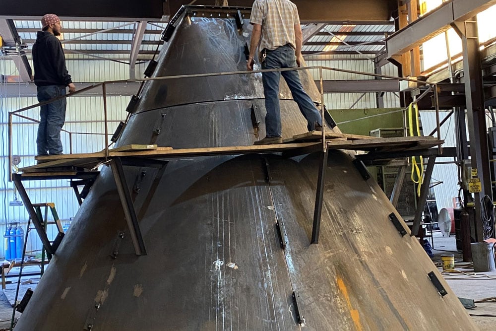 Forming Custom Steel Cones